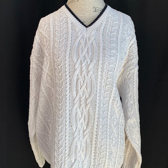 SOLD - DKNY Jeans Baggy V-Neck Sweater: Size M - Picture 10 of 12